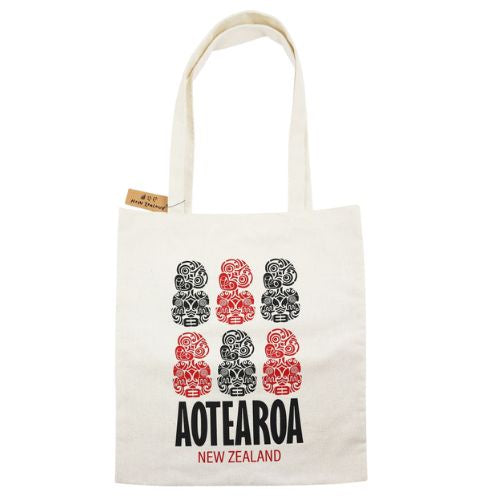 NZ Aotearoa Tiki Canvas Tote Bag