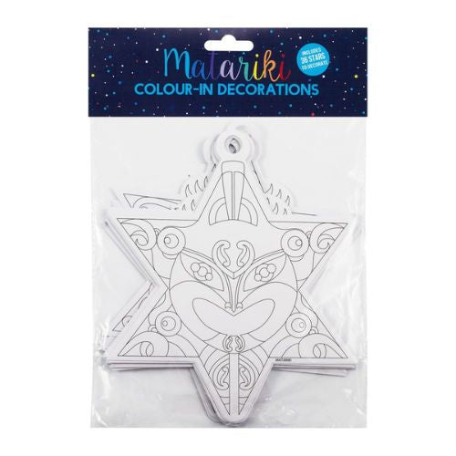 Matariki Colour-In Star Set - 36pc