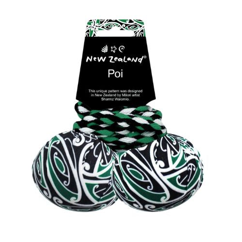 Māori Design Poi Game - Green