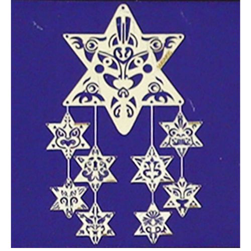 Matariki Wooden 9 Star Hanging Ornament