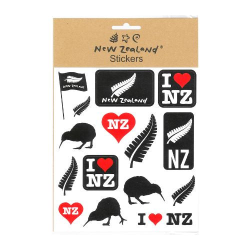 NZ Stickers I Love NZ