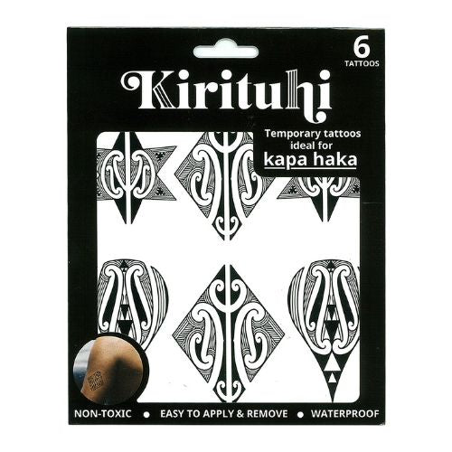 NZ Māori Temporary Tattoo Badge 6pc