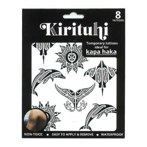 NZ Māori Temporary Tattoo Animal 8pc
