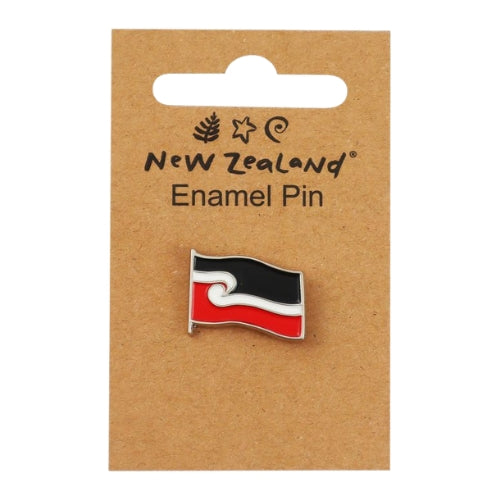 NZ Māori Flag Enamel Pin Badge