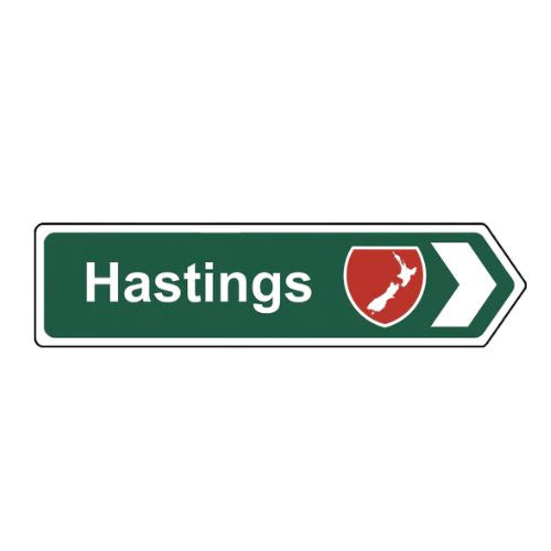 Hastings Roadsign Magnet Green - Map
