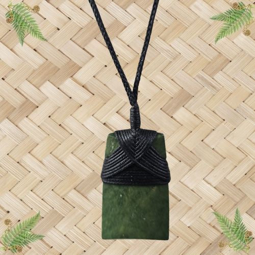 NZ Greenstone Toki Pendant - 44mm.
