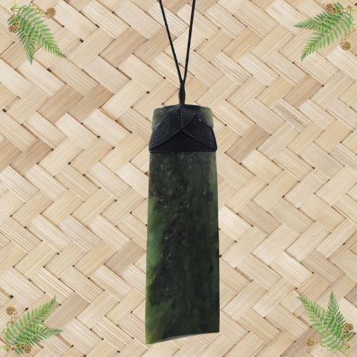 NZ Greenstone Toki Pendant - 160mm