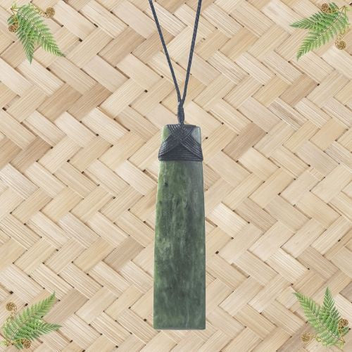 NZ Greenstone Toki Pendant - 114mm