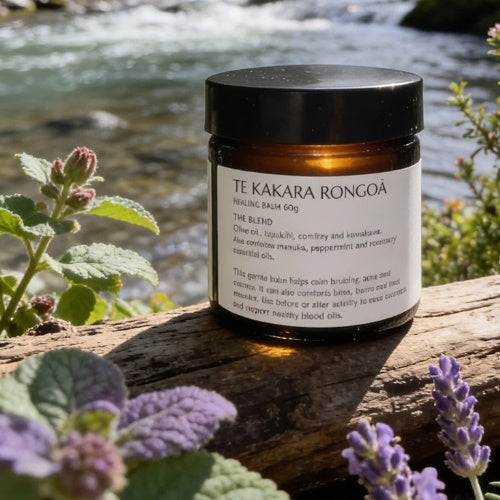 Te Kakara Rongoā Kawakawa and Tupakihi Healing Balm - 60g