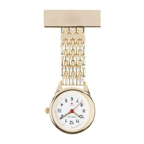 Nurses Watch with Date - Gold