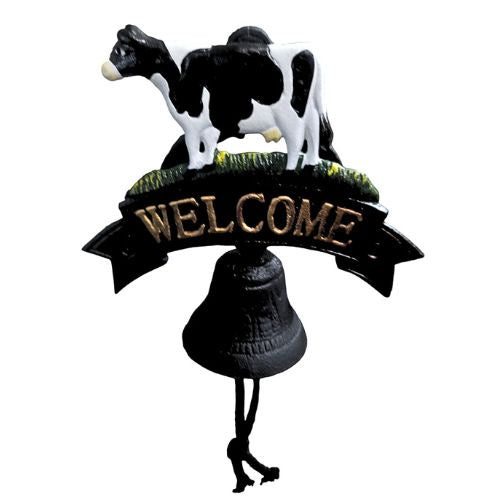 Cast Iron Cow Welcome Bell