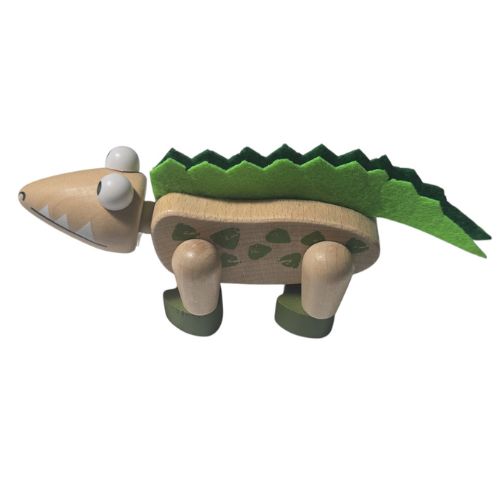 Wooden Flexi Zoo Animal - Alligator