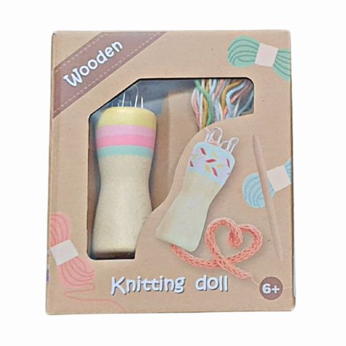 Wooden Knitting Doll