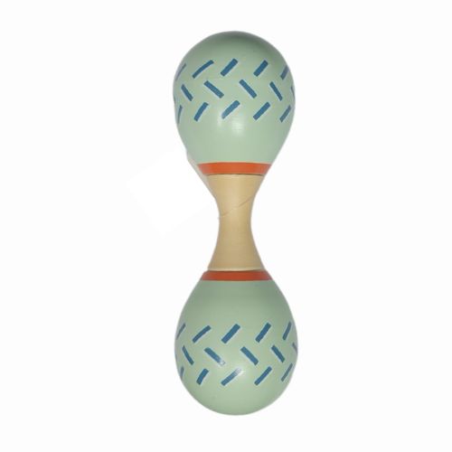 Wooden Maracas Rattle - Pastel