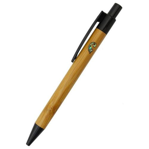 Bamboo Pen with Paua Koru