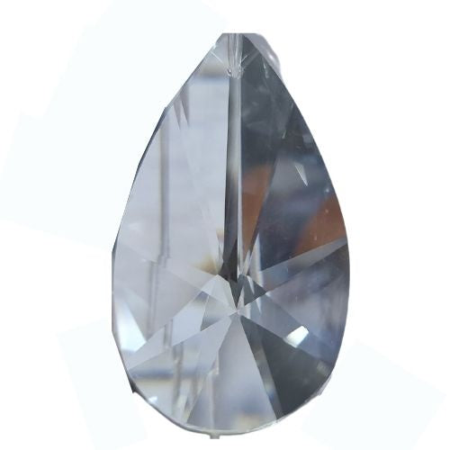 Hanging Crystal Flat Pear Shape - Large