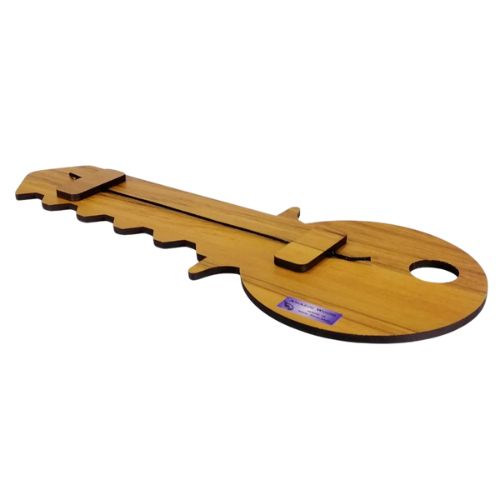 Wooden 21st Key with Paua Inlay