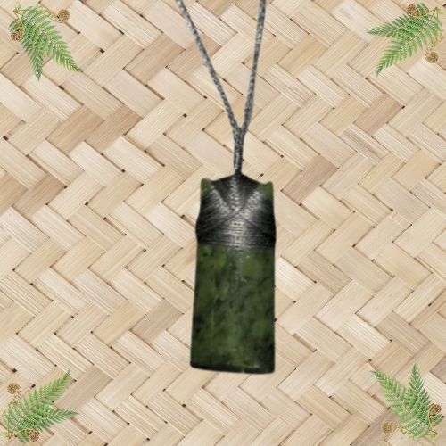 NZ Greenstone Toki Pendant - 45mm..