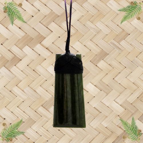 NZ Greenstone Toki Pendant - 58mm