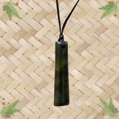 NZ Greenstone Toki Unlashed Pendant - 60mm