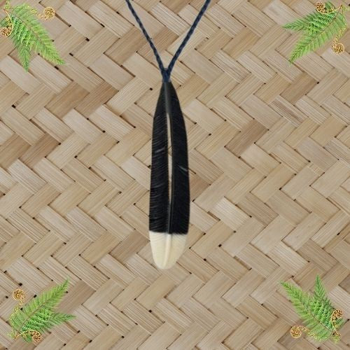 Huia Feather Bone Pendant - 110mm