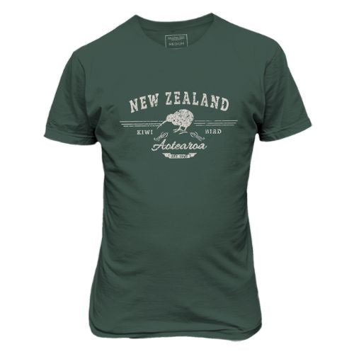 Adult NZ Kiwi Style Tee - Forest