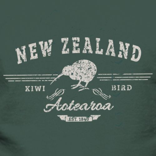 Adult NZ Kiwi Style Tee - Forest