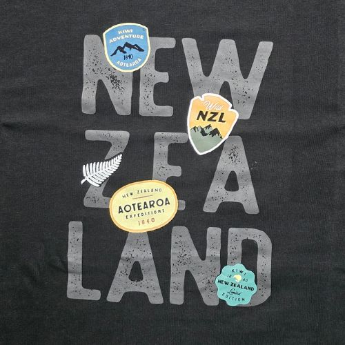 Adults NZ Badge Tee - Black