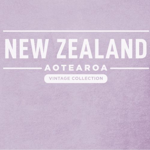 Adults Ladies NZ Aotearoa Puff Print Tee - Pink