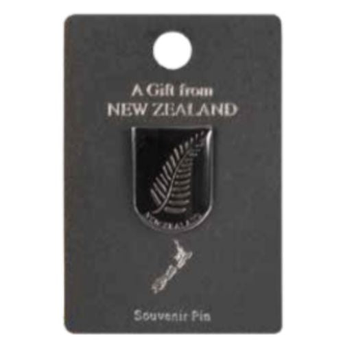 New Zealand Silver Fern Sheild Badge