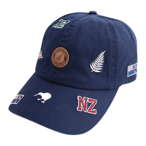 Adults Multi Icons Cap - Navy