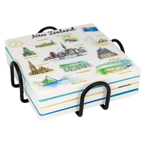 Artist Cities Ceramic Coaster Set 4pk