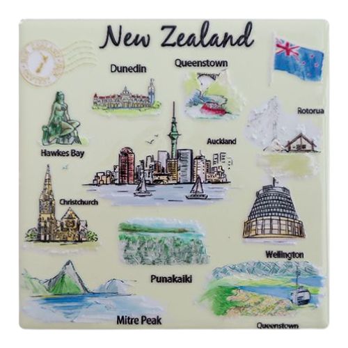 Artist Cities Ceramic Coaster Set 4pk