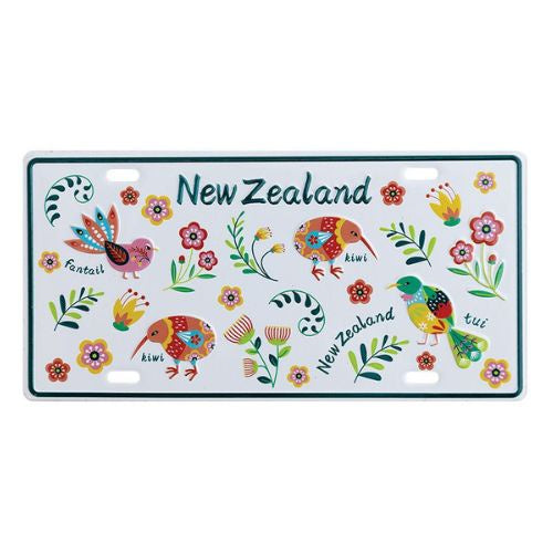 Manu White License Plate Magnet