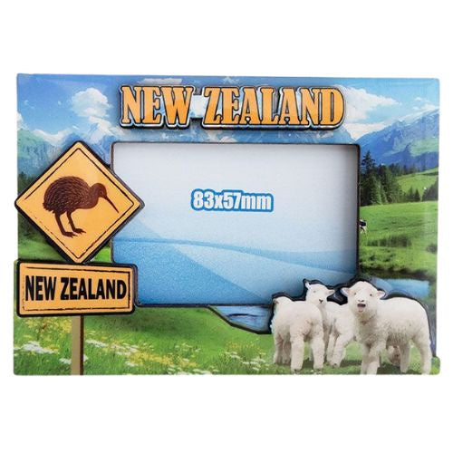 NZ Lambs Photoframe Magnet
