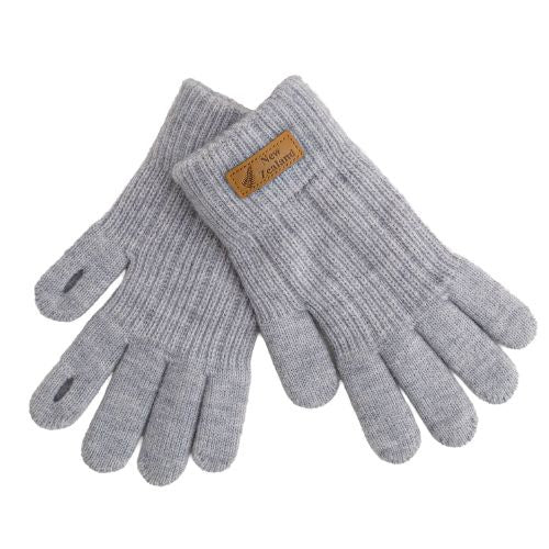 Text Gloves - Grey Silver - Medium