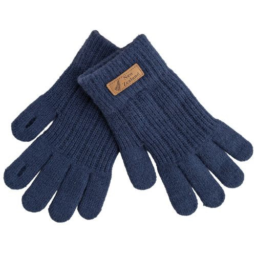 Text Gloves - Navy - Medium