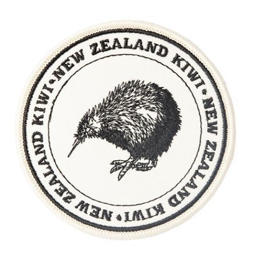 Round New Zealand Kiwi Iron On Patch