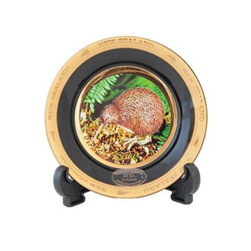 NZ Kiwi Plate with Stand - 11cm