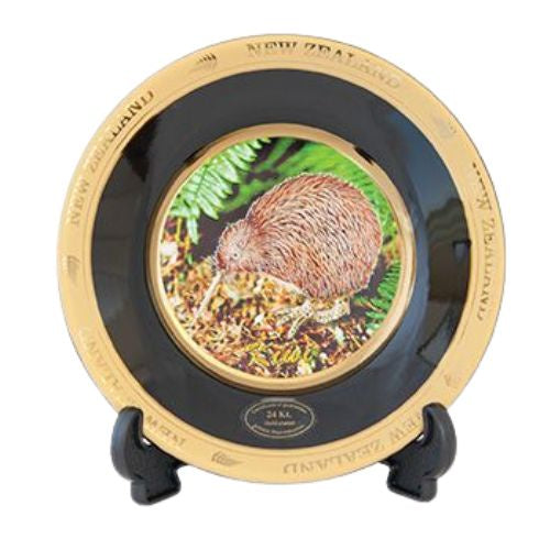 NZ Kiwi Plate with Stand - 15cm