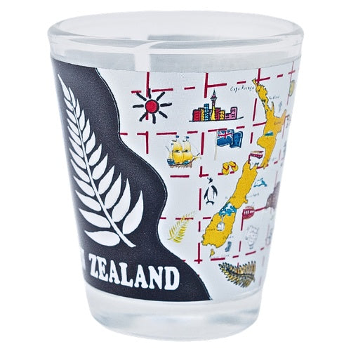 NZ Flag Icons Shot Glass