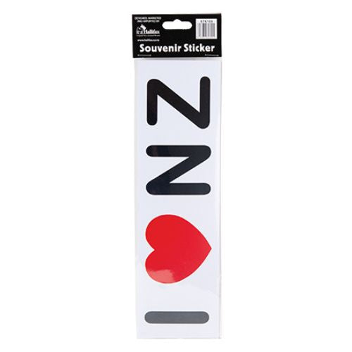 I Luv NZ Sticker - Long