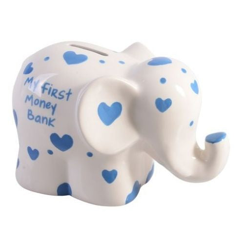 My 1st Elephant Money Bank - Blue