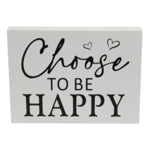 Inspirational Happy Plaque - Choose To Be