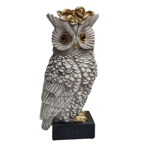 Owl with Roses on Head