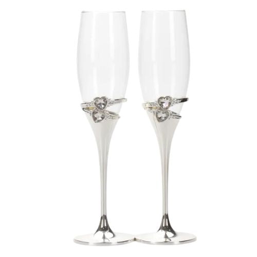 Rings Champagne Flutes