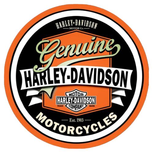 Harley Davidson Glass Coasters