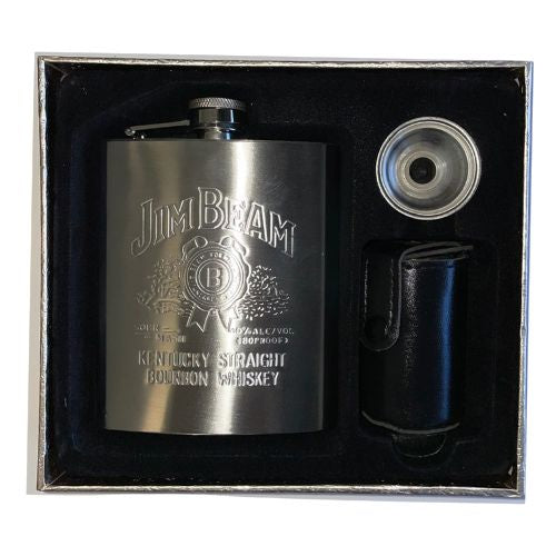 Jim Beam Hip Flask Set