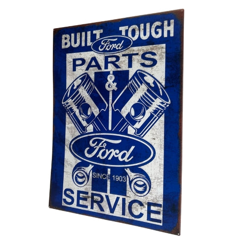 Ford Built Tough Tin Sign