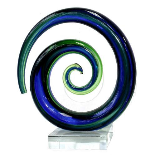 Glass Koru Spiral - Medium